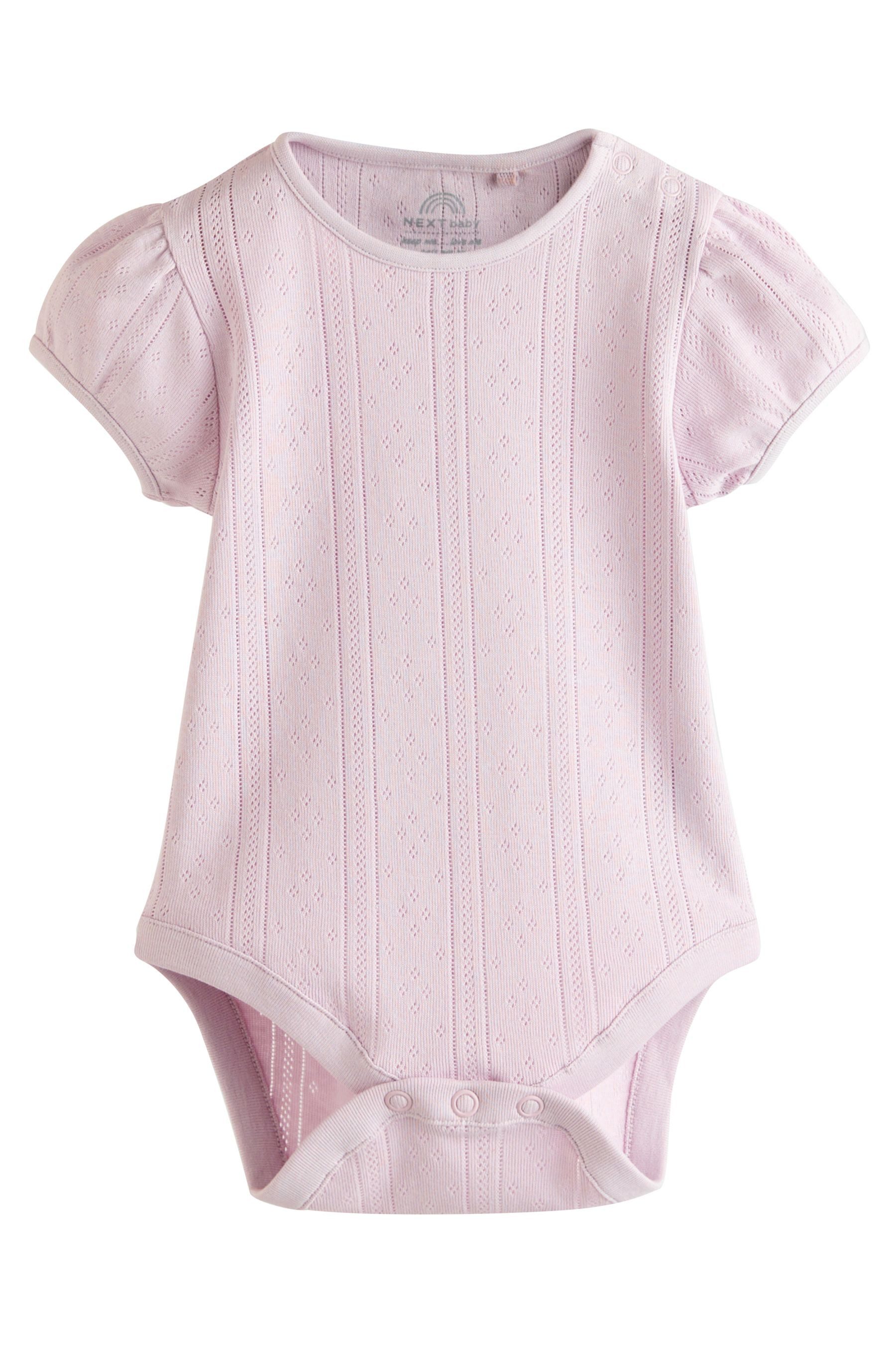 Next T-Shirt-Body Kurzärmelige Babybodys 100 % Baumwolle, 5 Stk. (5-tlg)