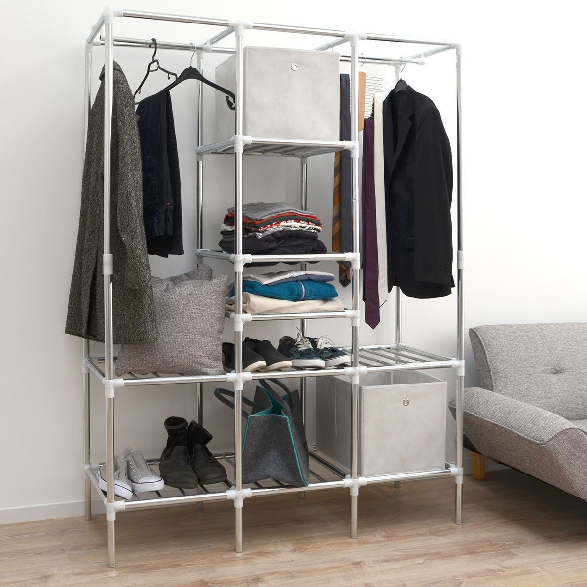 eyepower Kleiderschrank XL Kleiderschrank Metall Regal günstig online kaufen