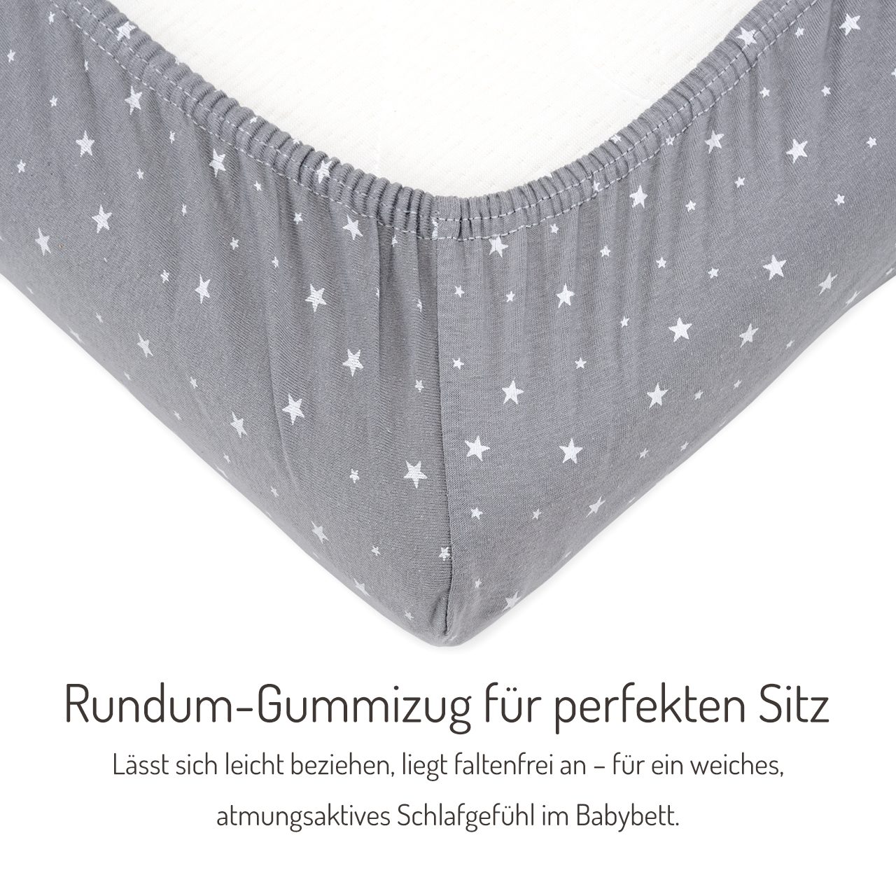 FabiMax Spannbettlaken 90x55 cm 100% Baumwolle – Bild 2 von 3