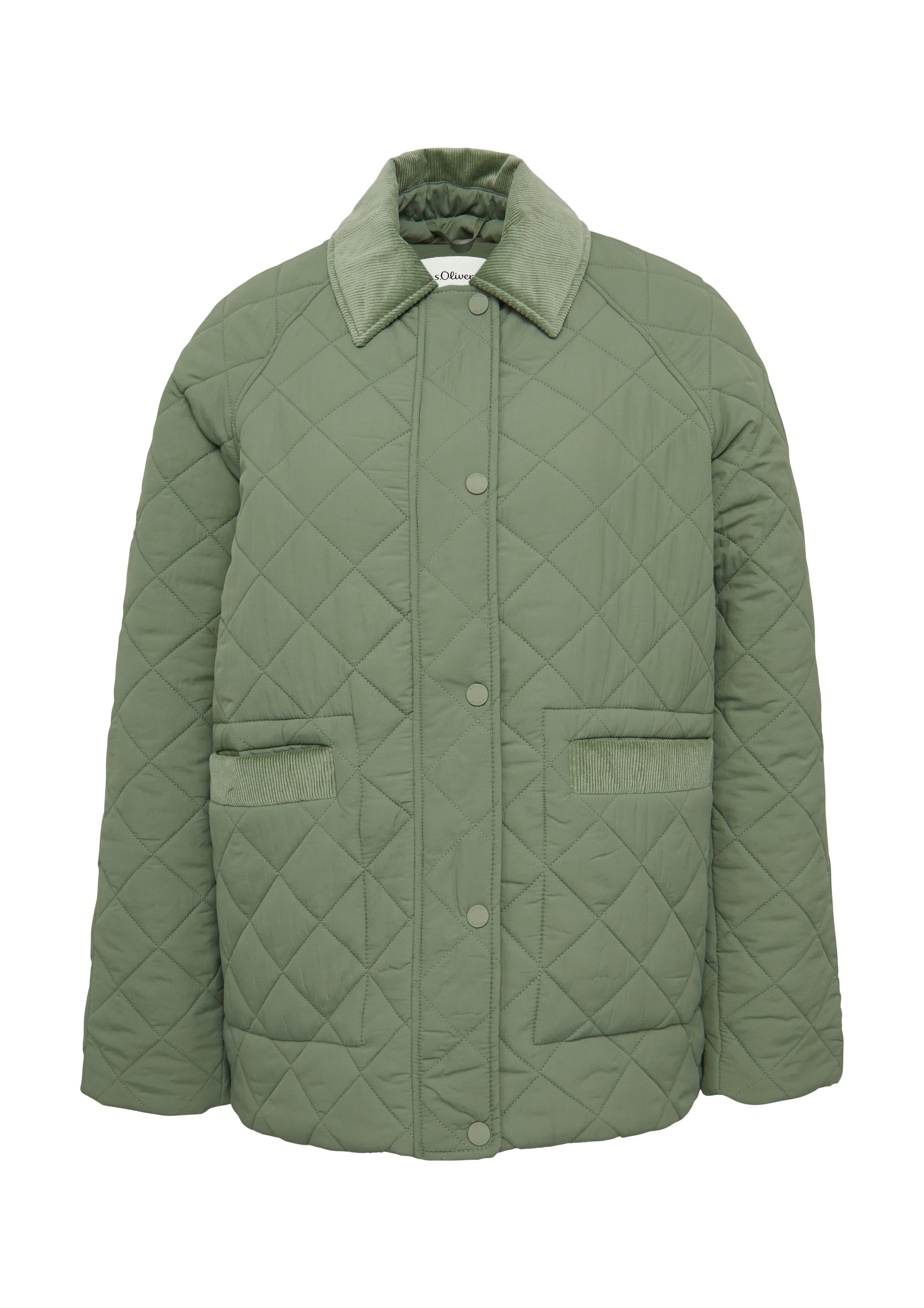 s.Oliver Funktionsjacke Steppjacke mit Cord-Details günstig online kaufen