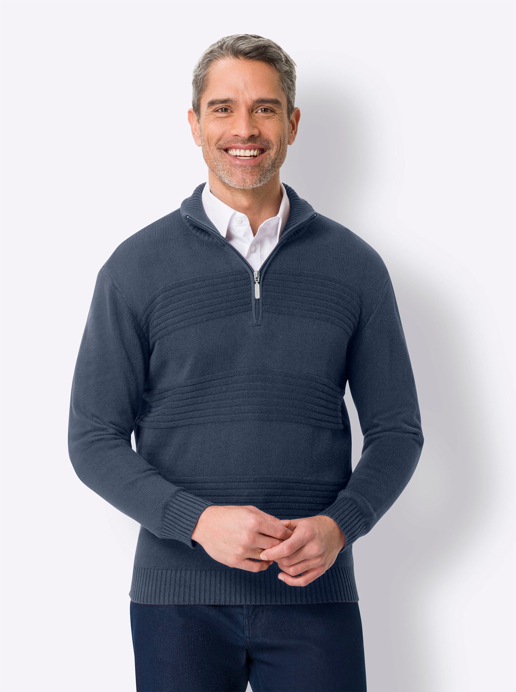Sieh an! Strickpullover Langarm-Pullover