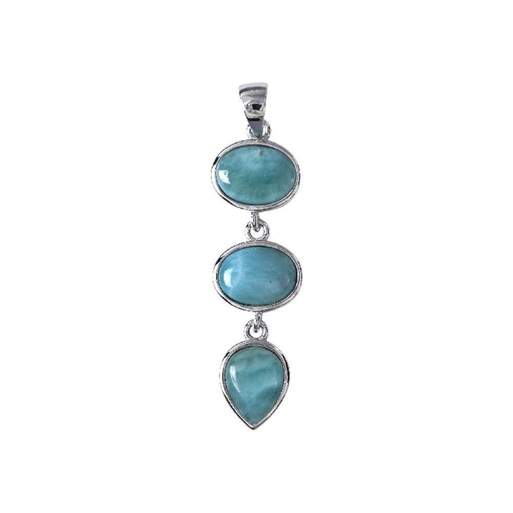 Cavill Kettenanhänger Larimar Sterlingsilber-Anhänger, Dom. Republik 7,5ct (1-tlg)