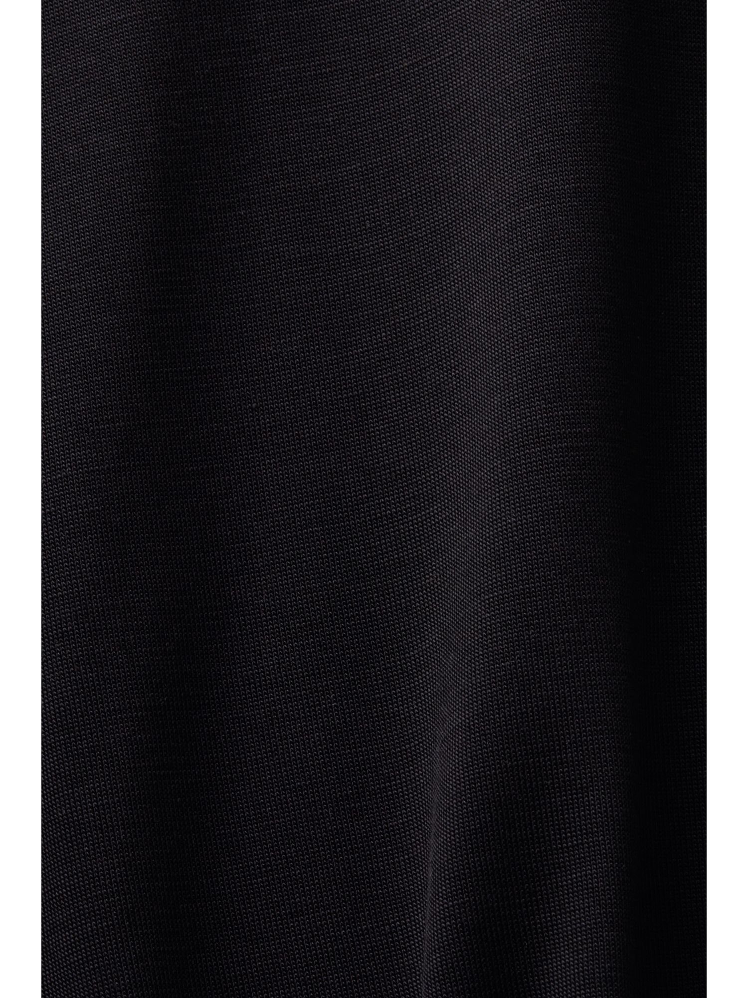 Esprit Jersey-Longsleeve BLACK (1-tlg) Collection Langarmshirt