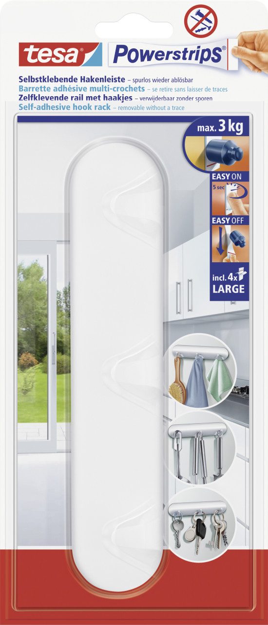tesa Klebehaken tesa Hakenleiste Powerstrip weiß