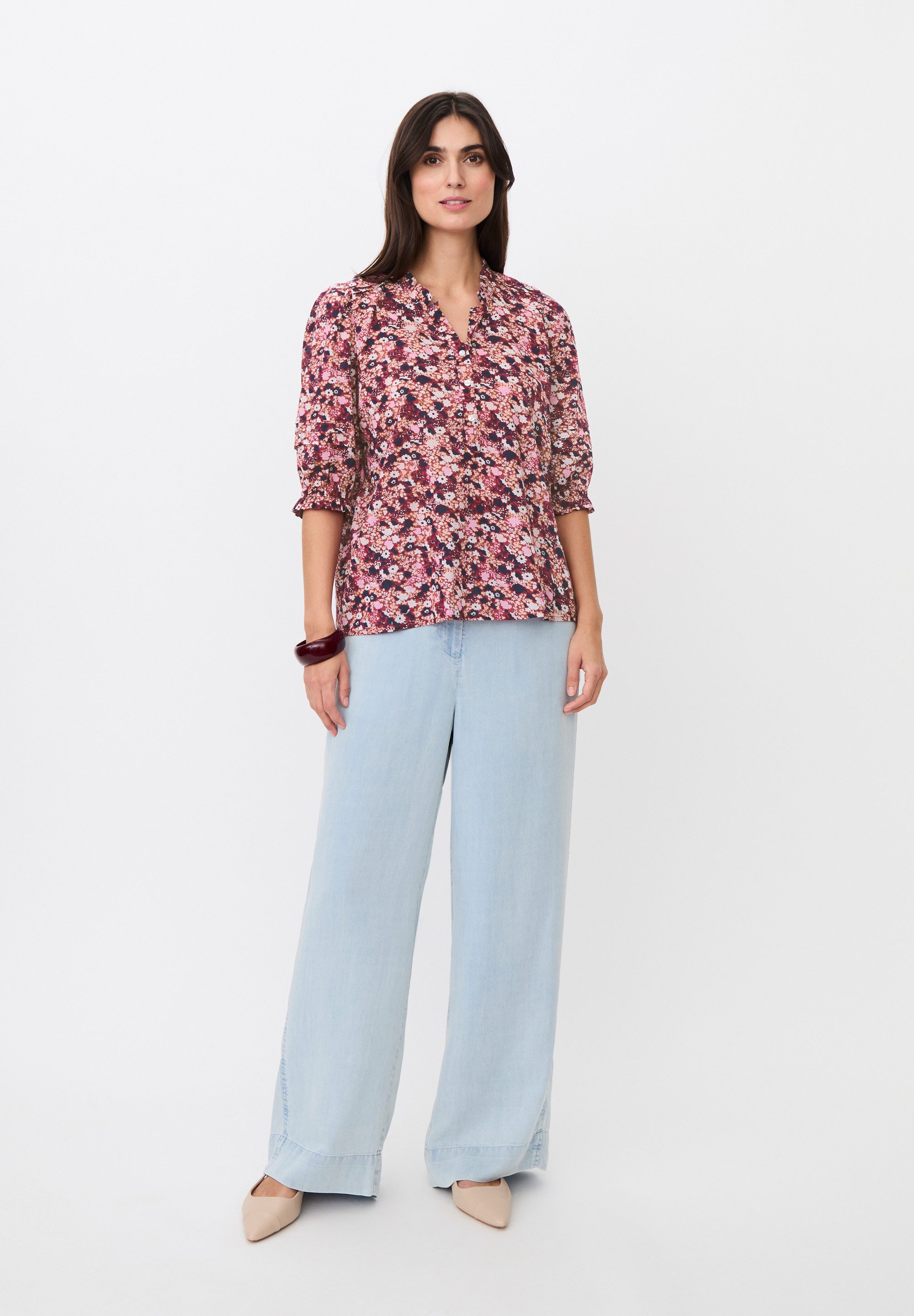 Masai Kurzarmbluse MaBrenitha Blumenprint