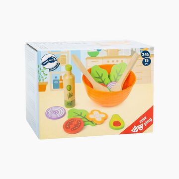 Small Foot Kinder-Küchenset Spiel-Set Salat, (15-tlg), Spiellebensmittelset aus robustem Holz