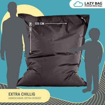LazyBag Sitzsack Original Indoor & Outdoor Bean-Bag (XL 250 Liter, Riesensitzsack), Junior-Sitzkissen Sessel