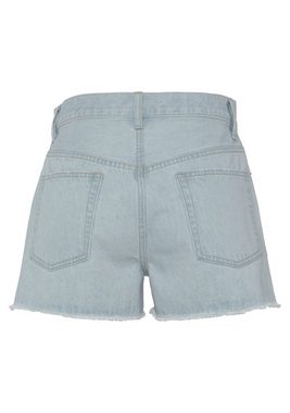 Buffalo Jeansshorts mit Used-Effekten, kurze Hose aus Baumwolle