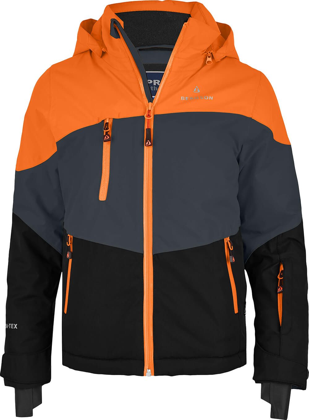 Bergson Skijacke VOLKER neo (maxi) Kinder Skijacke, extra weit für extra viel Spaß im Schnee!, Normalgrö