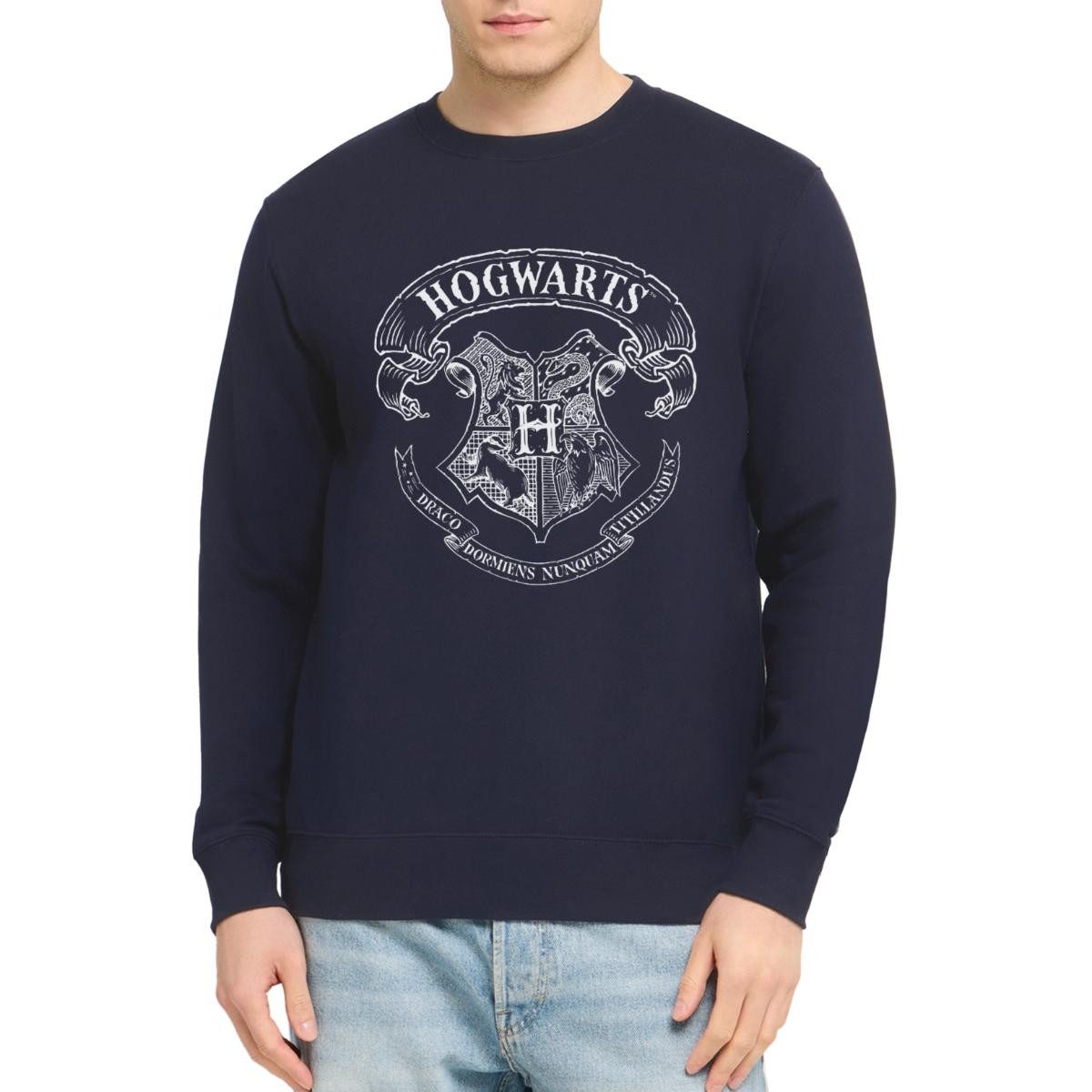 Spreadshirt Sweatshirt Harry Potter Hogwarts Wappen Zeichnung Unisex Pullover (1-tlg)