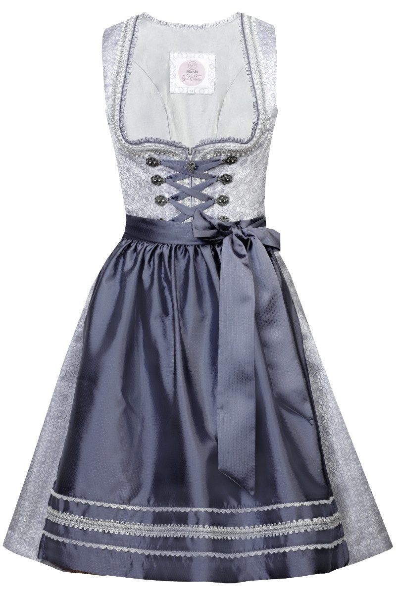 MarJo Dirndl Midi Dirndl 2tlg. - VIVIANE - silber/taubenblau günstig online kaufen