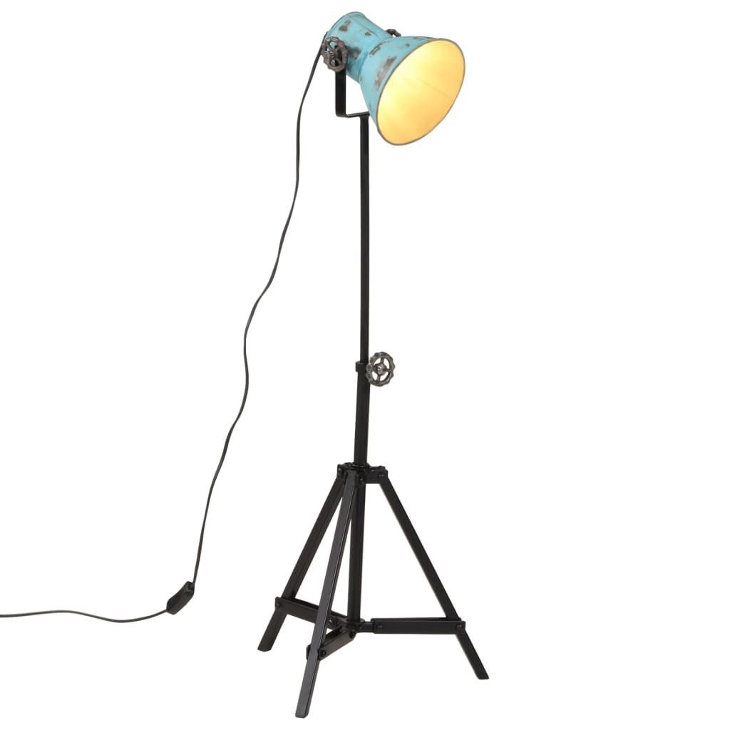 vidaXL Stehlampe NA Stehlampe E27 25W Blau Eisen 35x35x6595 cm für Wohnzimmer und Büro