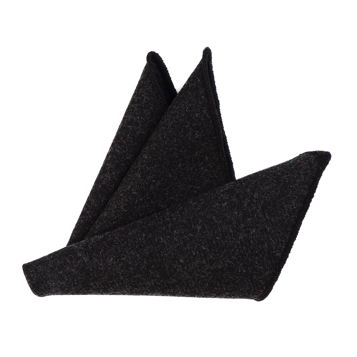 DonDon Einstecktuch DonDon Einstecktuch Tweed Style einfarbig, (Packung, 1-St), zum Falten, Tweed-Look