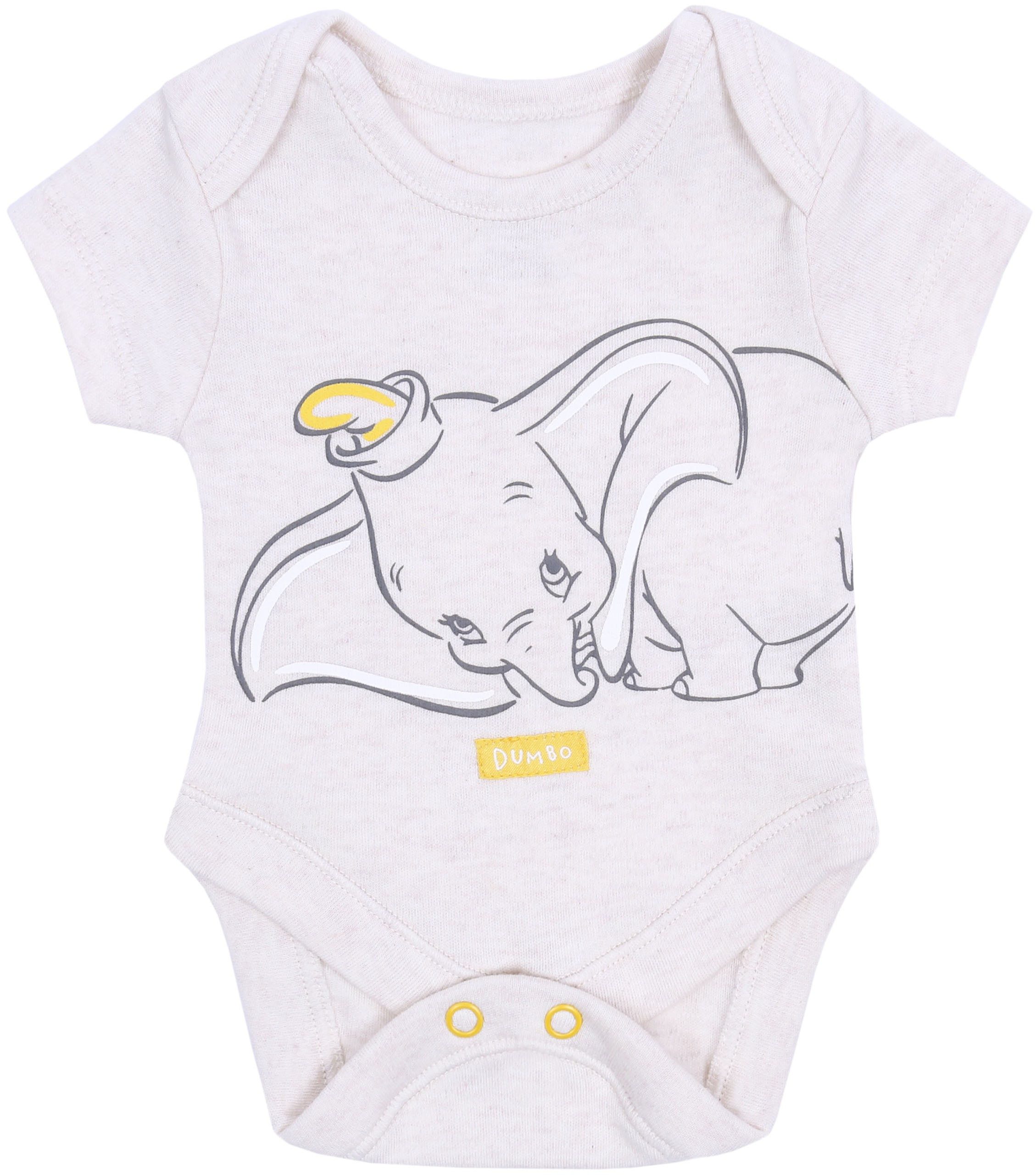 Sarcia.eu Body 2x beigefarbenes Babyanzug Body Dumbo Disney 3-6 Monate
