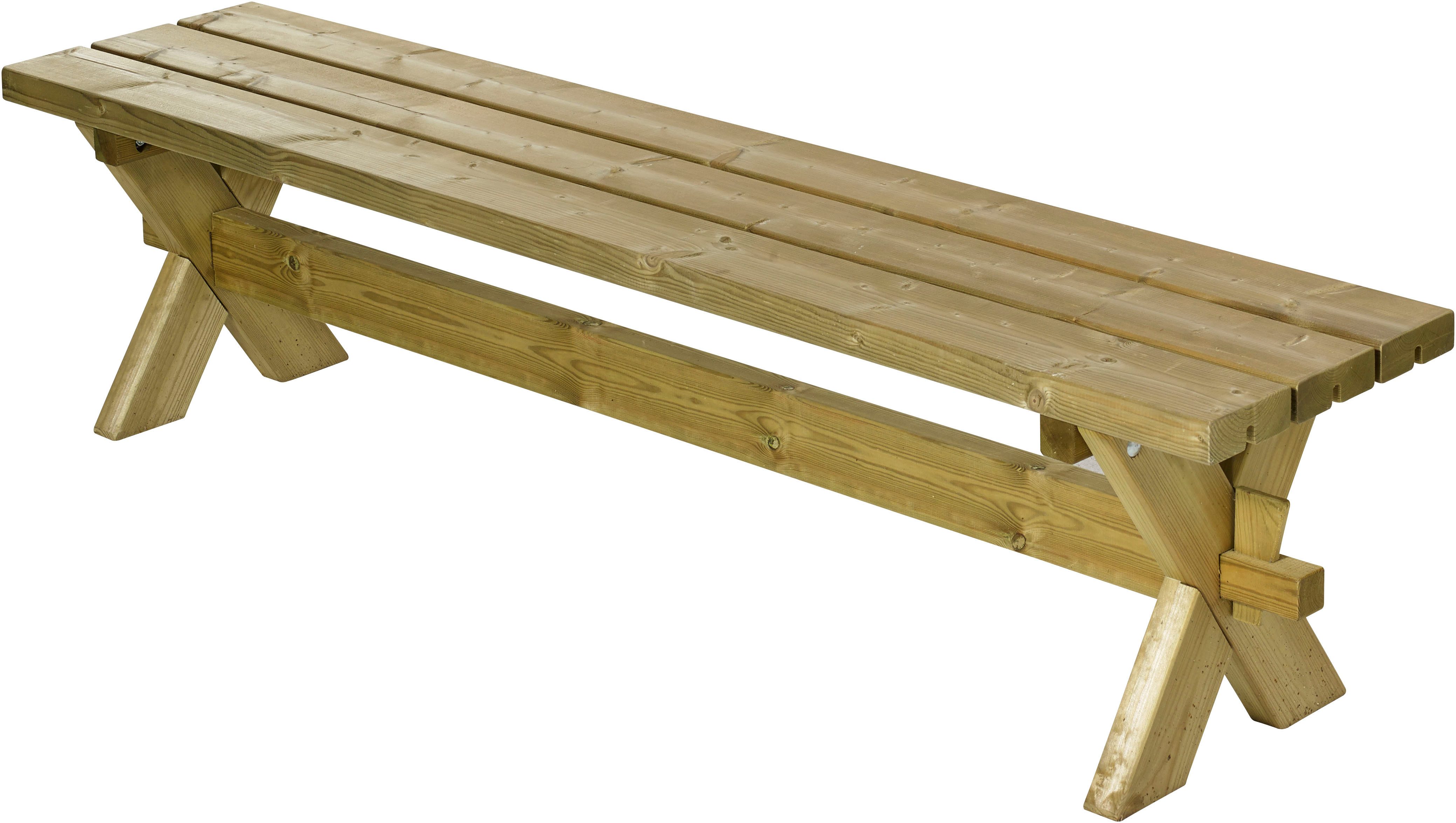 PLUS Sitzbank Nostalgi Plankenbank (1-St), 177x38x44 cm