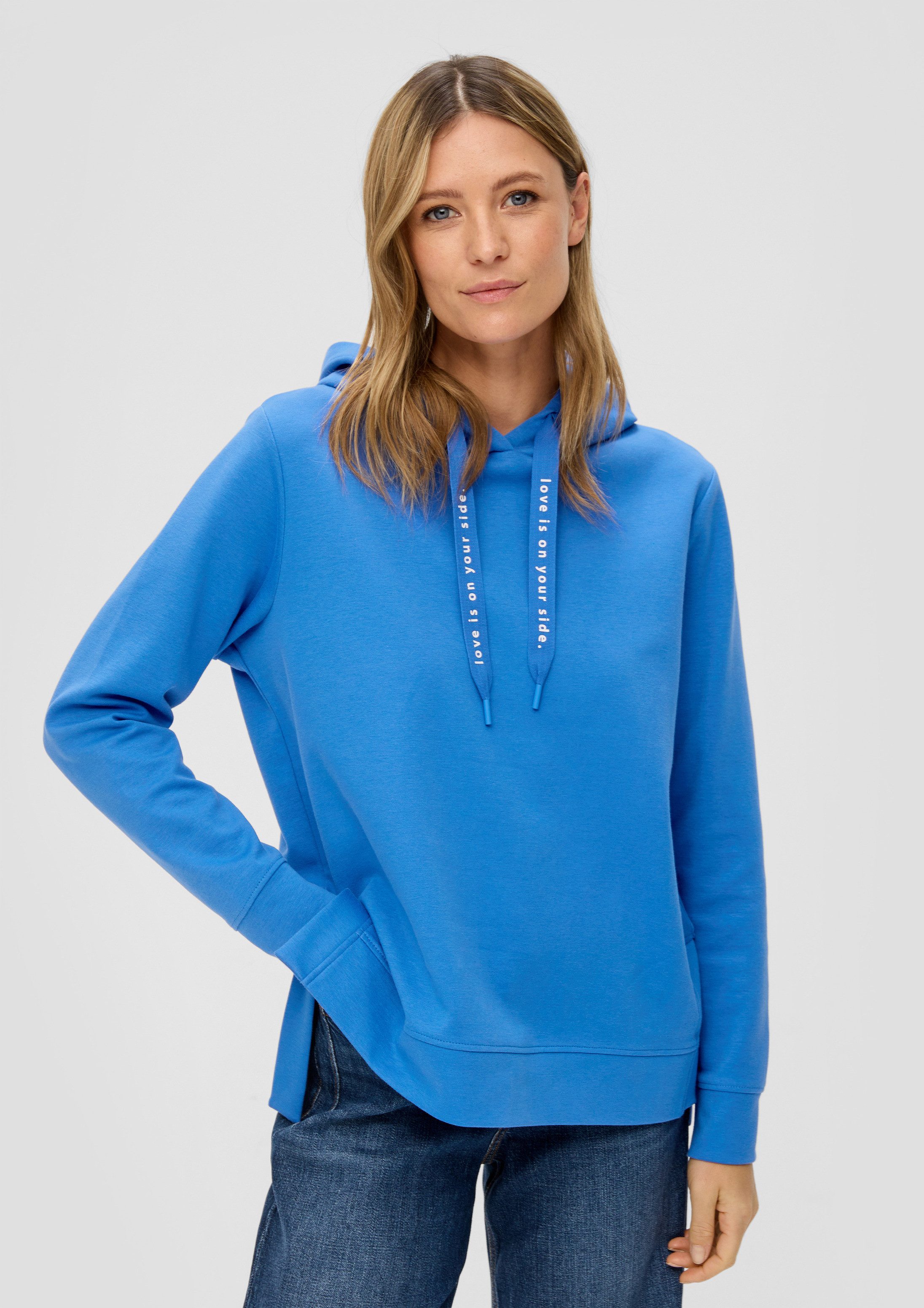 s.Oliver Sweatshirt Sweatshirt Weiches Sweatshirt mit Kapuze