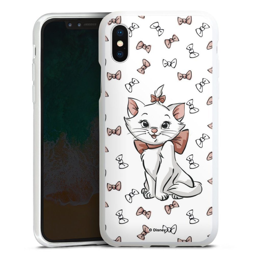 DeinDesign Handyhülle Aristocats Marie Disney Katze Marie Shy, Apple iPhone X Silikon Hülle Bumper Case Handy Schutzhülle
