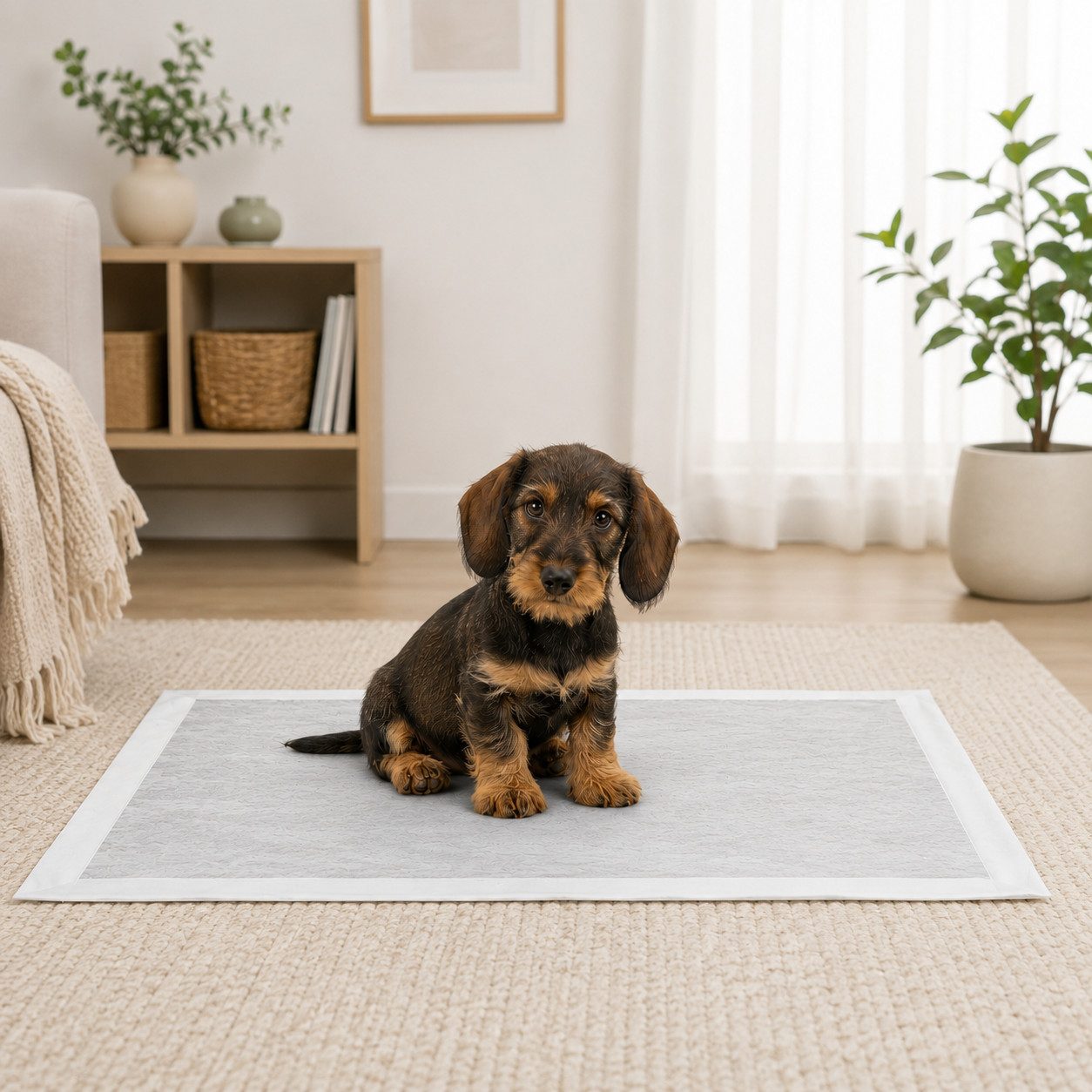 belviona Hundewindel, Welpenunterlage auslaufsicher und geruchsneutral, 60x60 cm, 50 Stk., saugstarke Hundeunterlagen mit Aktivkohle & Lockstoffen