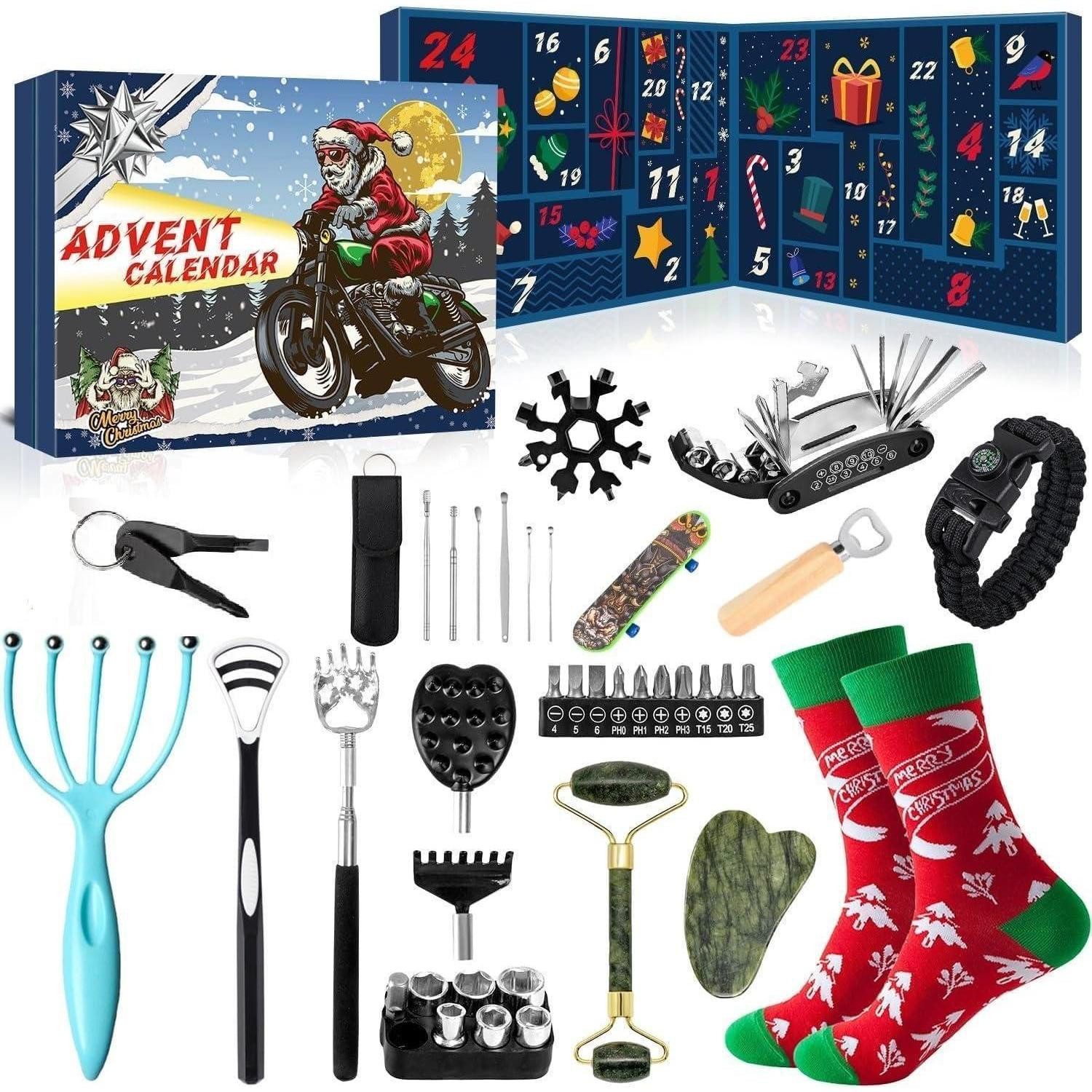 LuxusKollektion Adventskalender Adventskalender Werkzeuge für Männer 24-teiliger Gadget