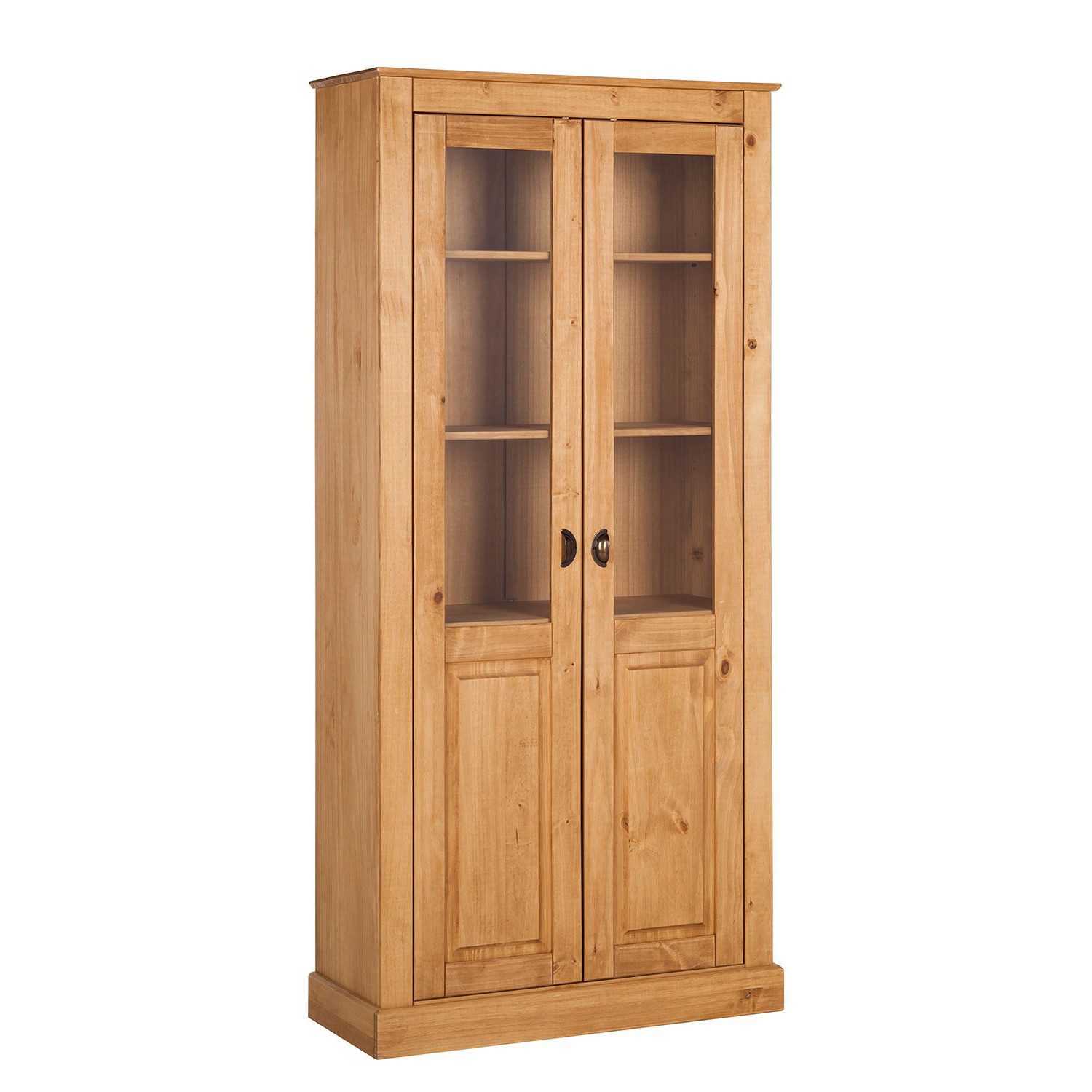 loft24 Standvitrine Tommy Vitrine, Kiefer Massivholz, günstig online kaufen