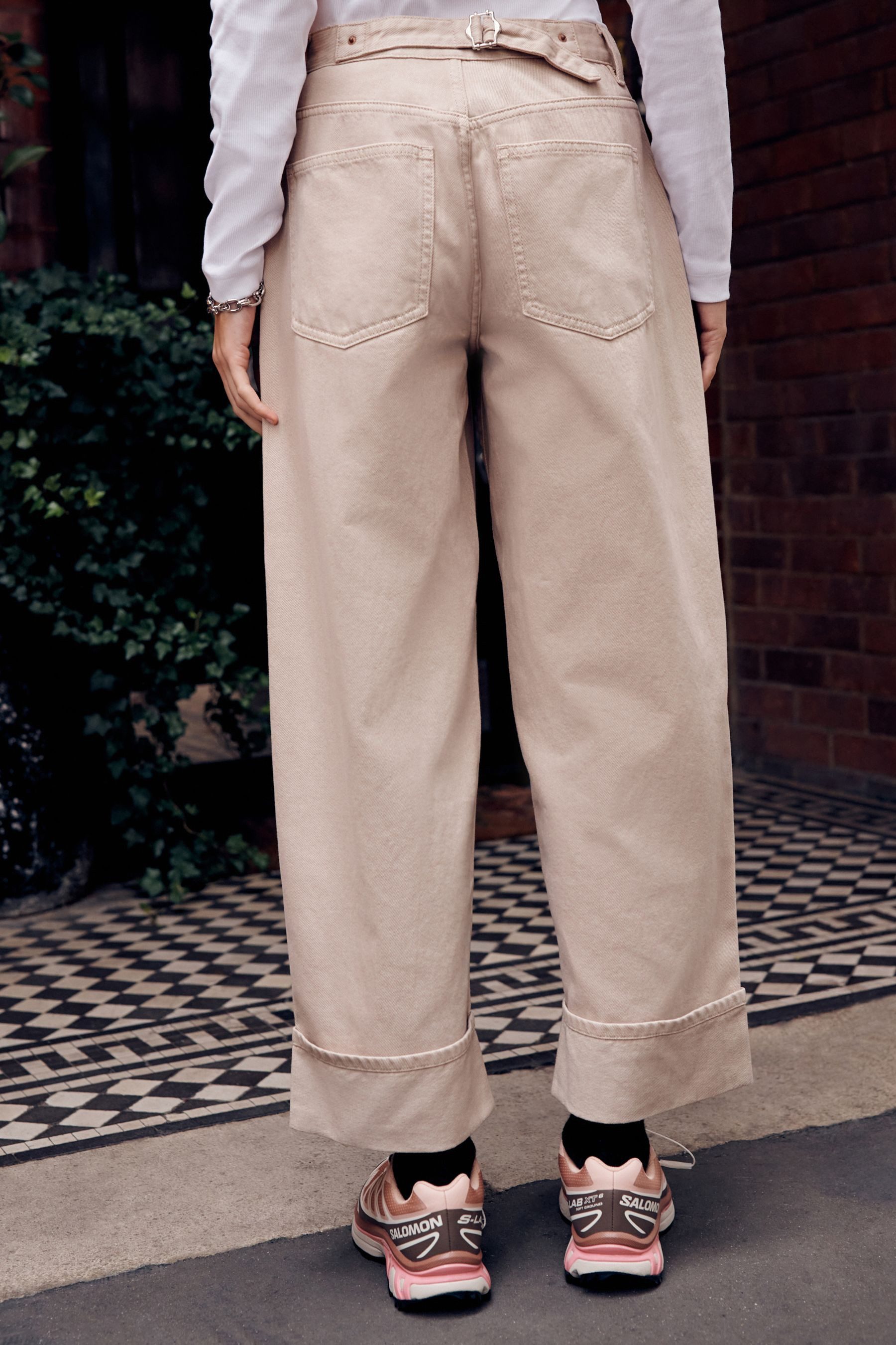 Next Boyfriend-Jeans Boyfriend-Jeans mit weitem Bein, Kurzgröße (1-tlg) günstig online kaufen