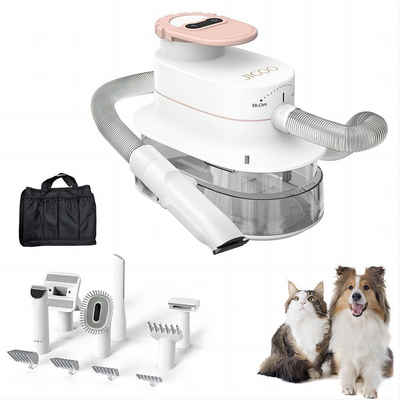 Jigoo Hundeschermaschine P300, 4L Staubbehälter, Tierhaarentferner mit 11 Pflegewerkzeugen