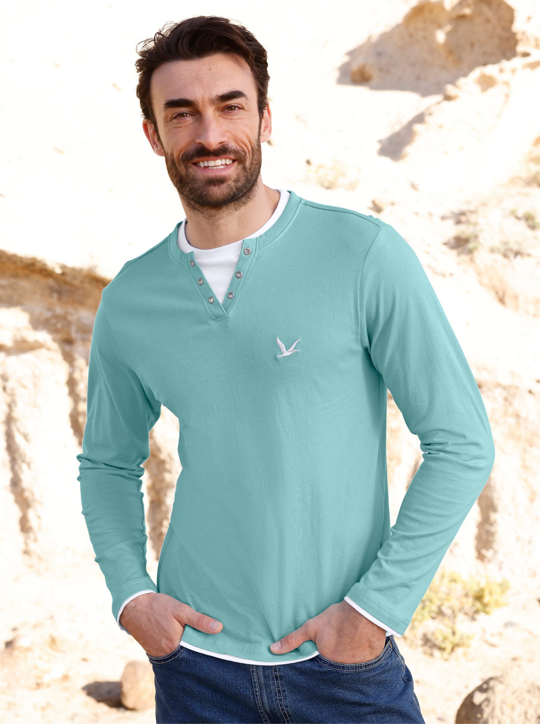 T-Shirt Langarm-Shirt Langarm