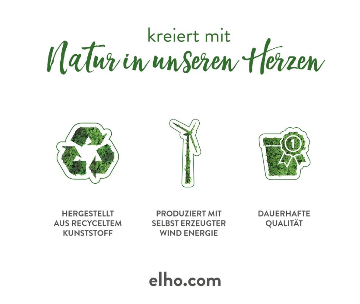 Elho Pflanzkübel green basics easy hanger small laubgrün