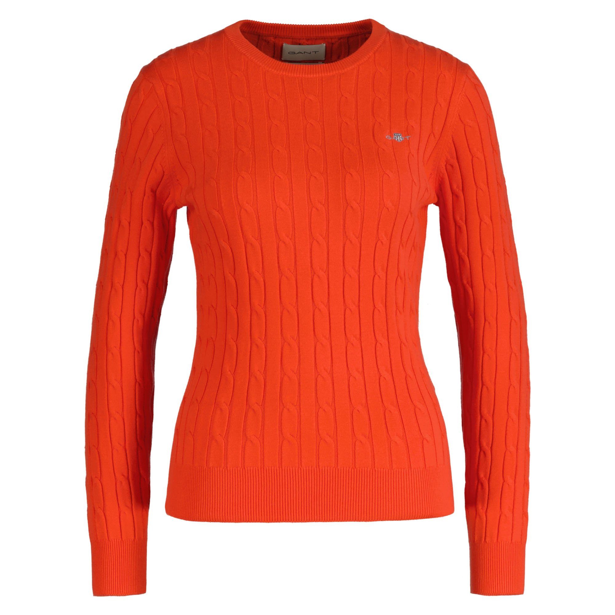 Gant Strickpullover STRETCH COTTON CABLE C-NECK günstig online kaufen