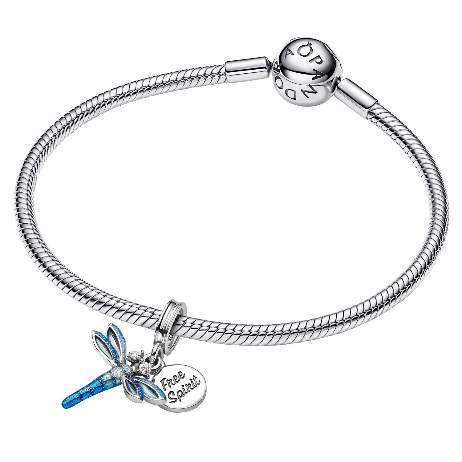 Pandora Kettenanhänger Charm-Silber Libelle
