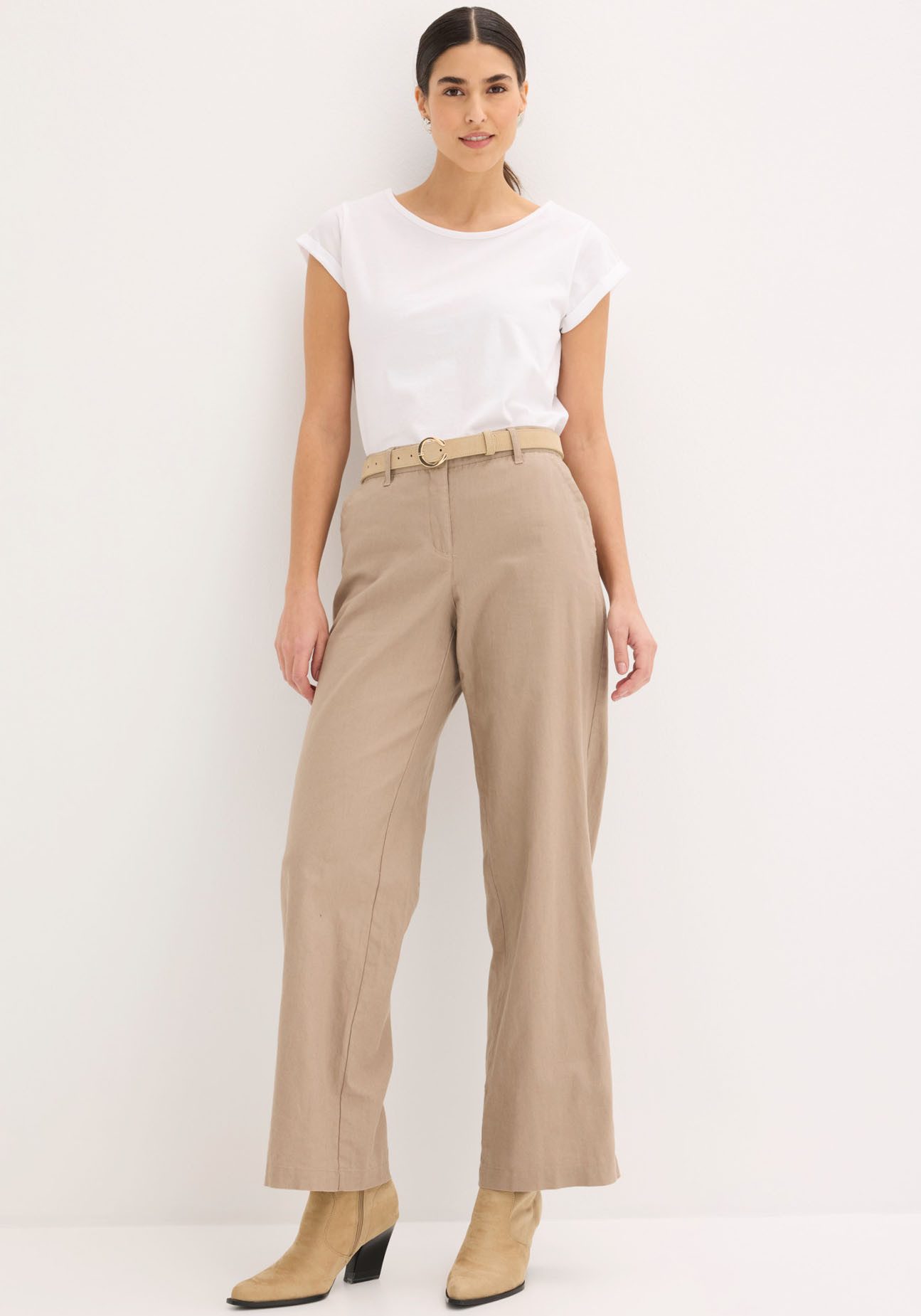bonprix Leinenhose aus Leinen-Baumwoll-Mix, Loose Fit, komfortable Leibhöhe – Bild 5 von 5