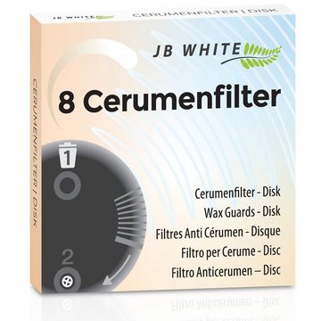 JB White Cerumenfilter Cerushield Cerumenfilter für Phonak Hörgeräte, (1 Disk = 8 Stück) Hörgeräte Filter Wax Guards Zubehör