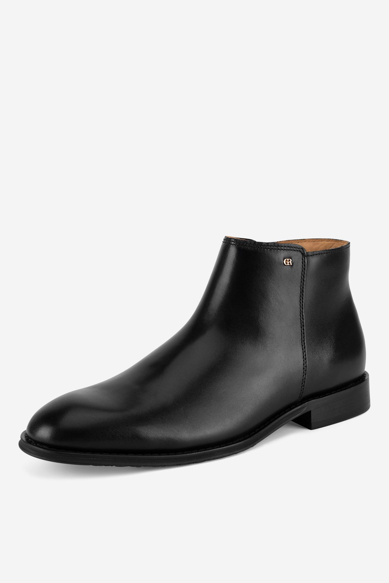 GINO ROSSI Gino Rossi – Herren-Lederstiefeletten „Fabio“ in Schwarz Stiefelette