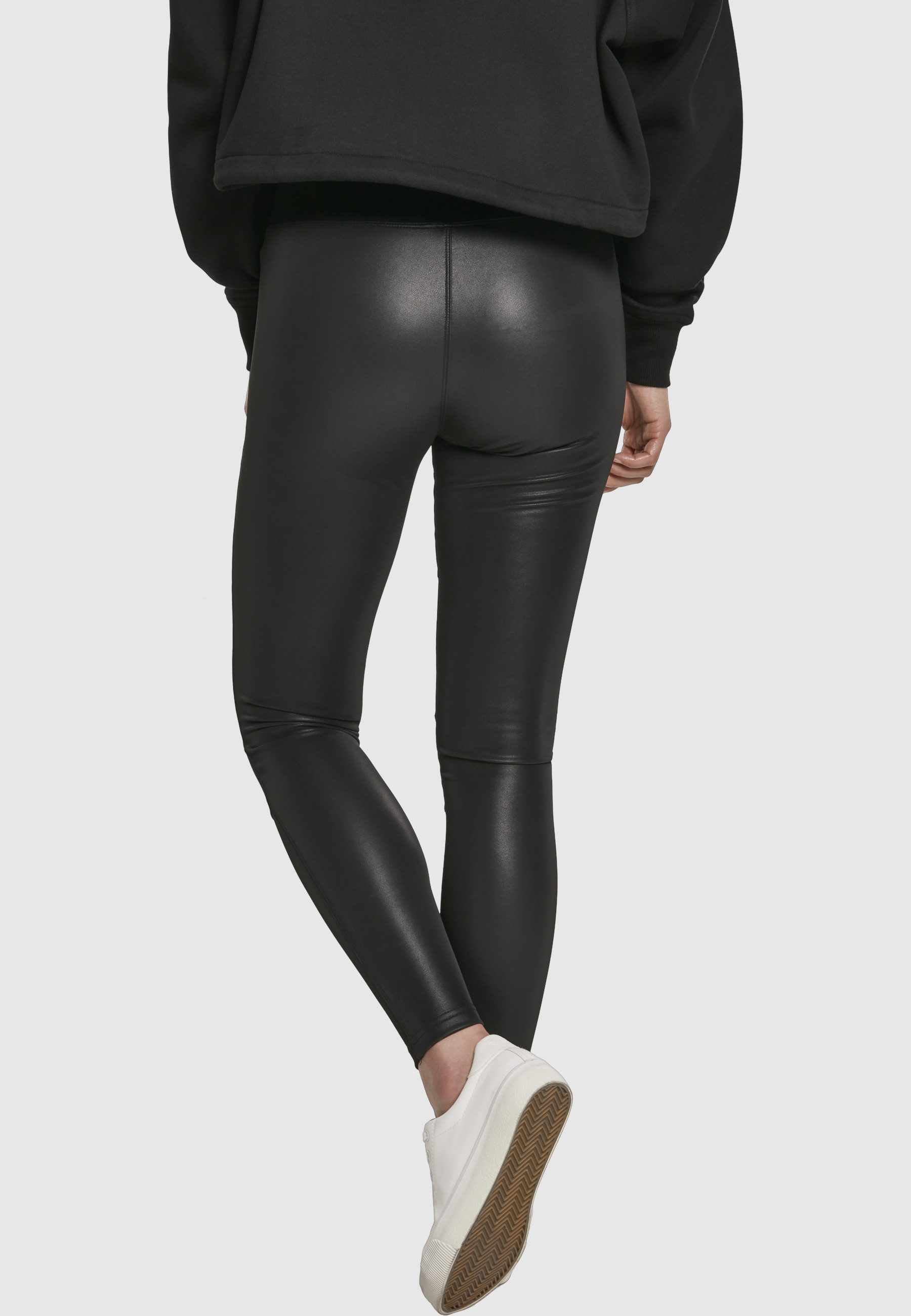 URBAN CLASSICS Leggings Urban Classics Damen Ladies Fake Leather Tech Leggings (1-tlg)