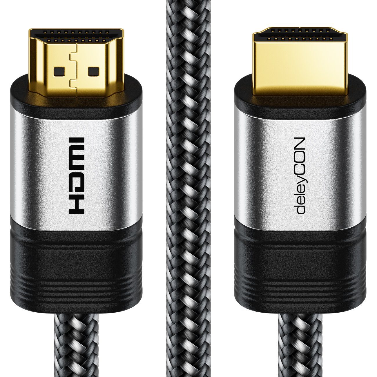 deleyCON »deleyCON 1m 4K UHD HDMI Kabel mit Metallstecker und Nylonmantel  2160p ULTRA HD« HDMI-Kabel online kaufen | OTTO