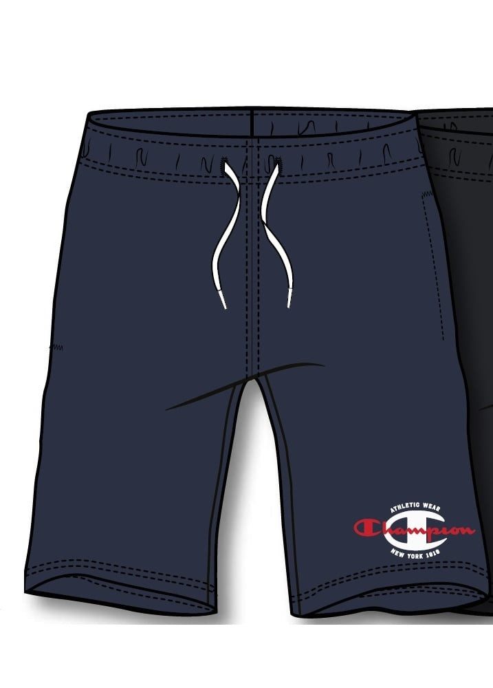 Bermudas Freizeithose (Baumwolle) mit Graphic Print kurz dunkelblau Jungen