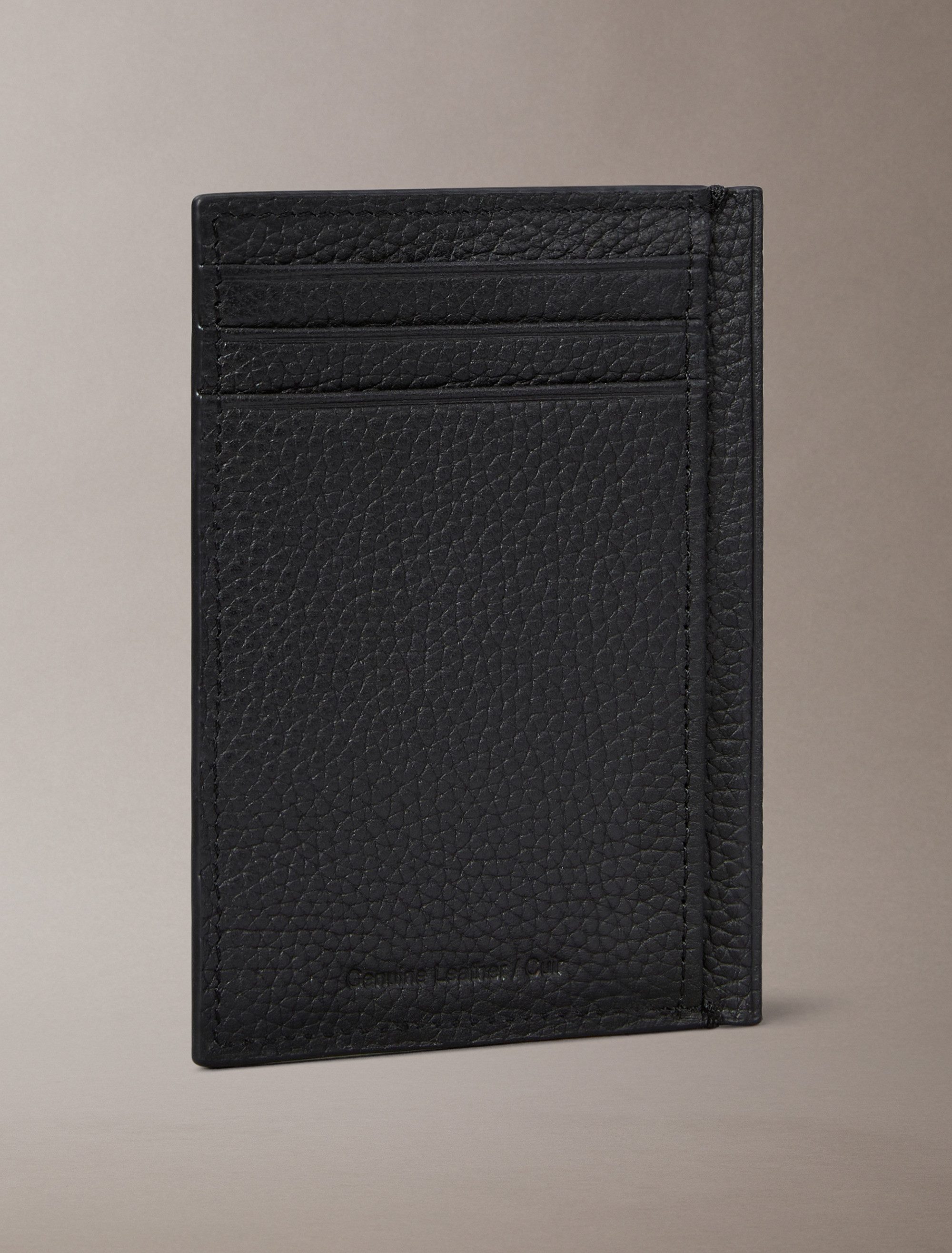 Calvin Klein Kartenetui FOIL EMBOSS NS ZIP CARD CASE, Unisex Minigeldbeutel, Portemonnaie mit CK-Schriftzug