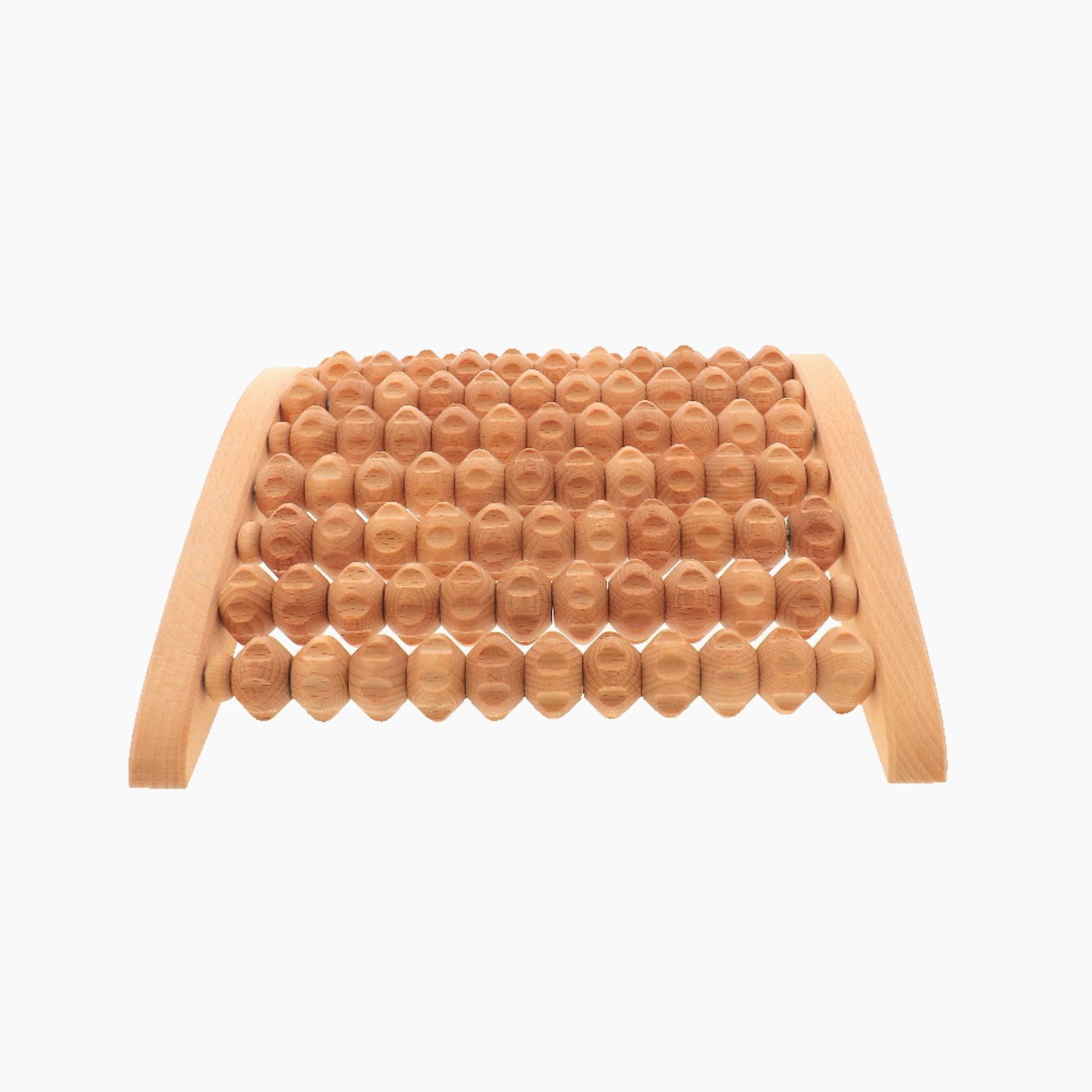 Gravidus Fußmassagegerät Fußmassageroller asymmetrisch Holz 28x26 cm – Bild 3 von 5