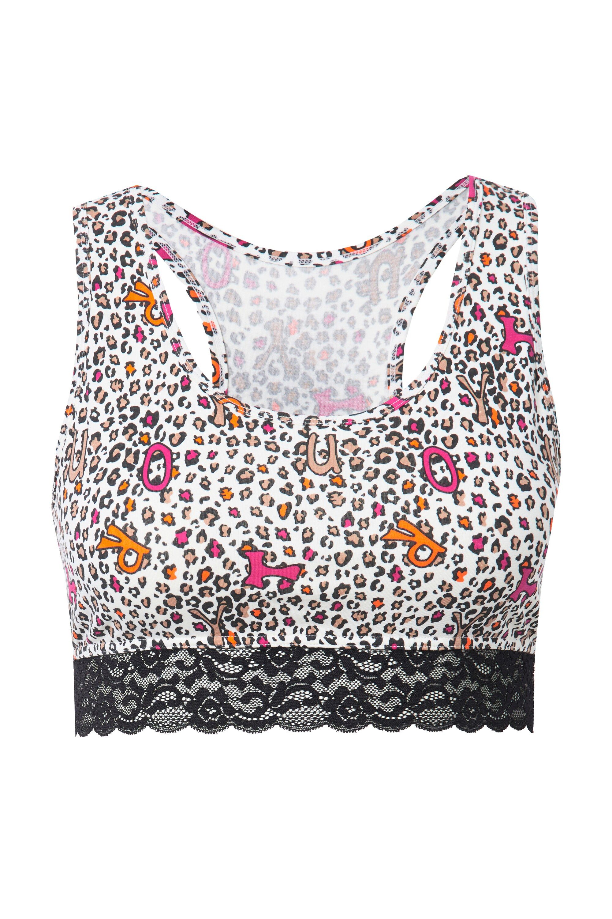 Ulla Popken Bustier TRUYOU Bustier Racerback Leomuster Spitze