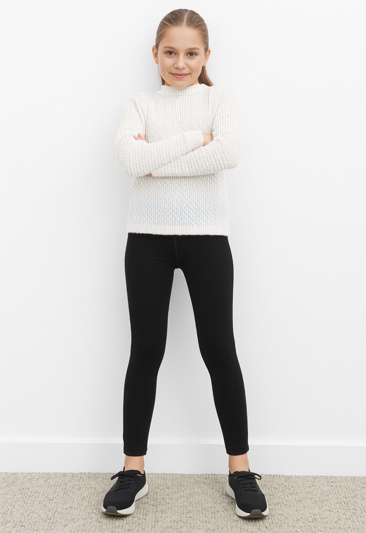 happy girls Leggings in Basic-Form