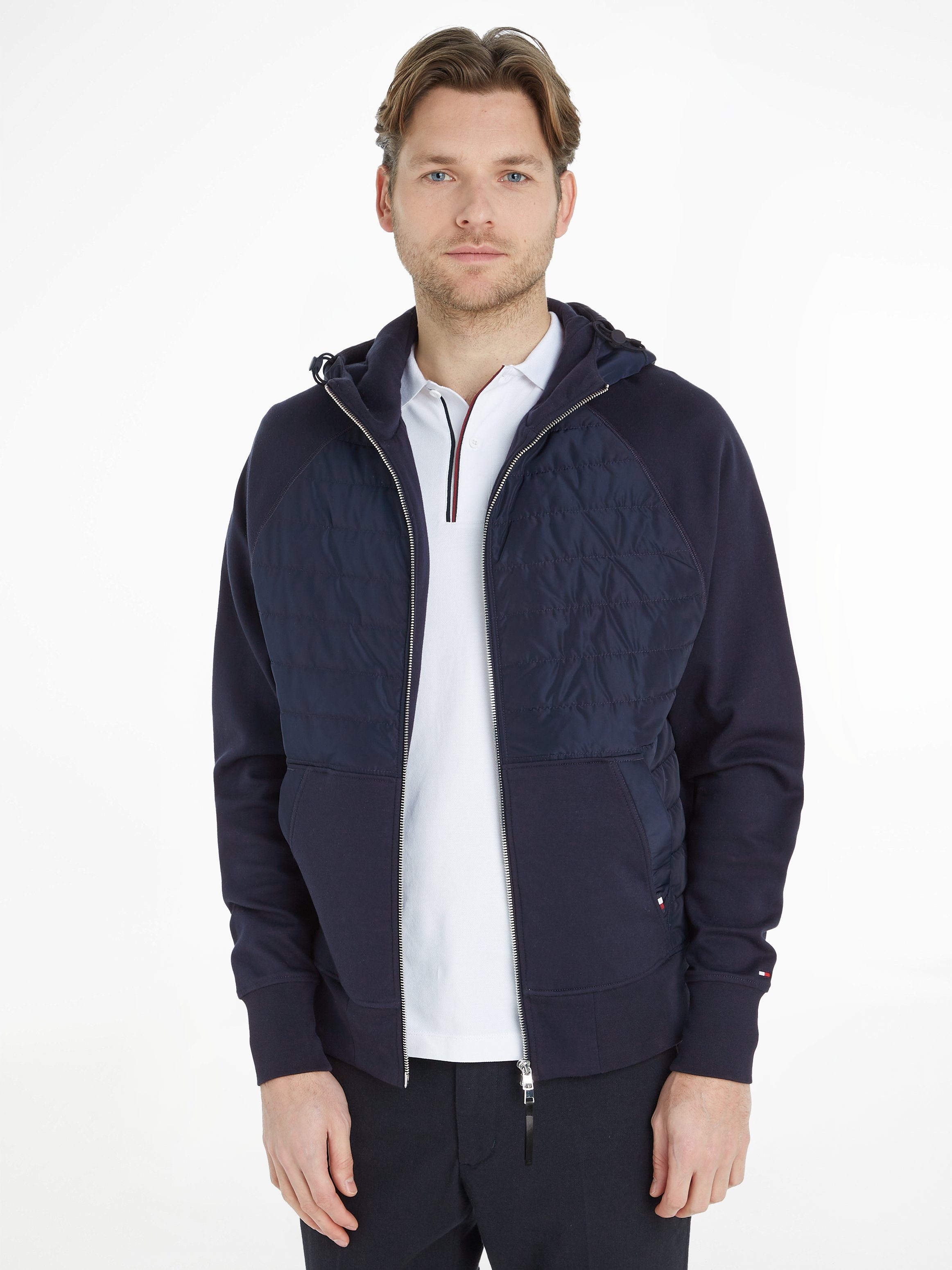 Tommy Hilfiger MEDIA MIX Kapuzensweatjacke HOODED ZIP THROUGH