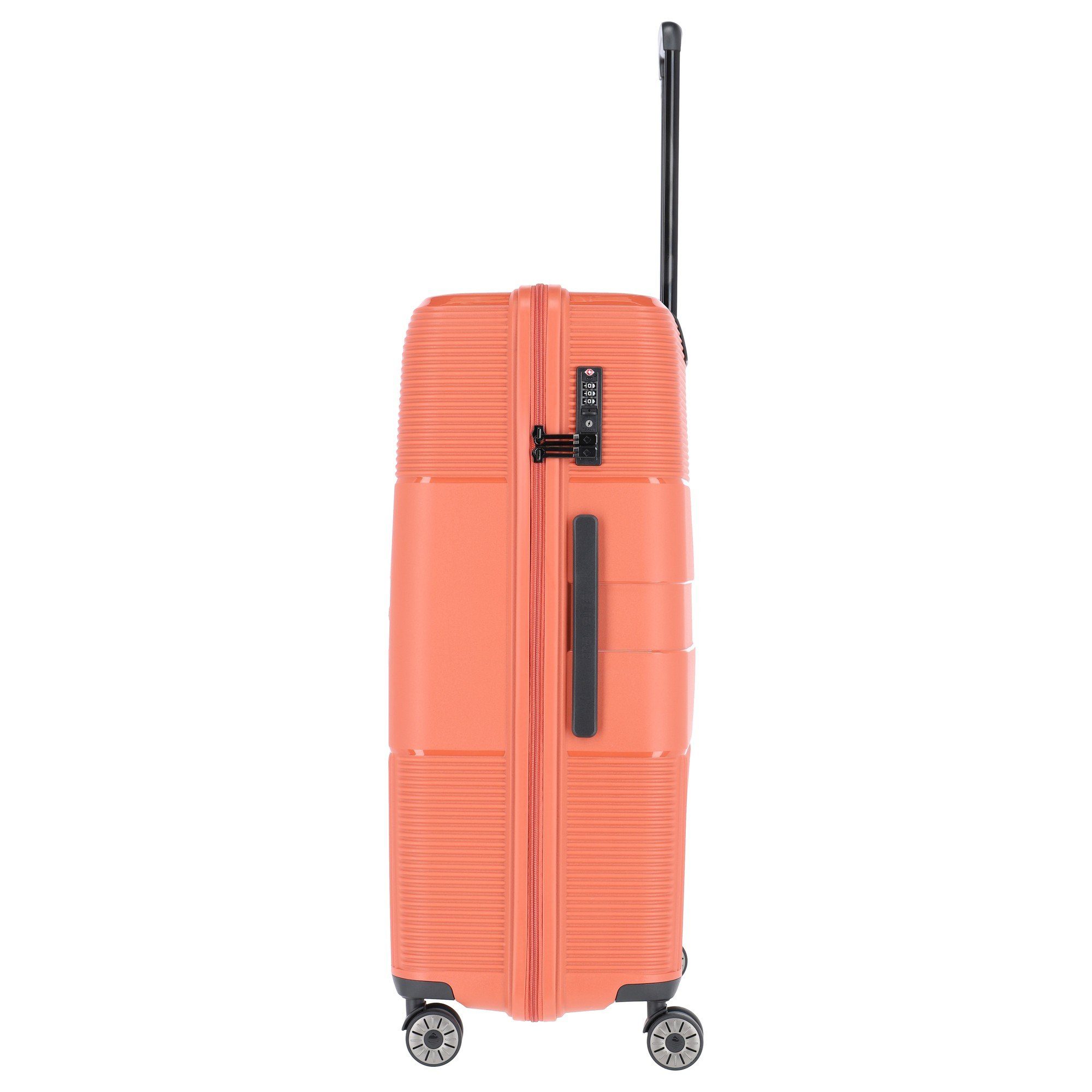 cm, - Trolley Rollen Waal 4 travelite 4-Rollen-Trolley L 76 terracotta