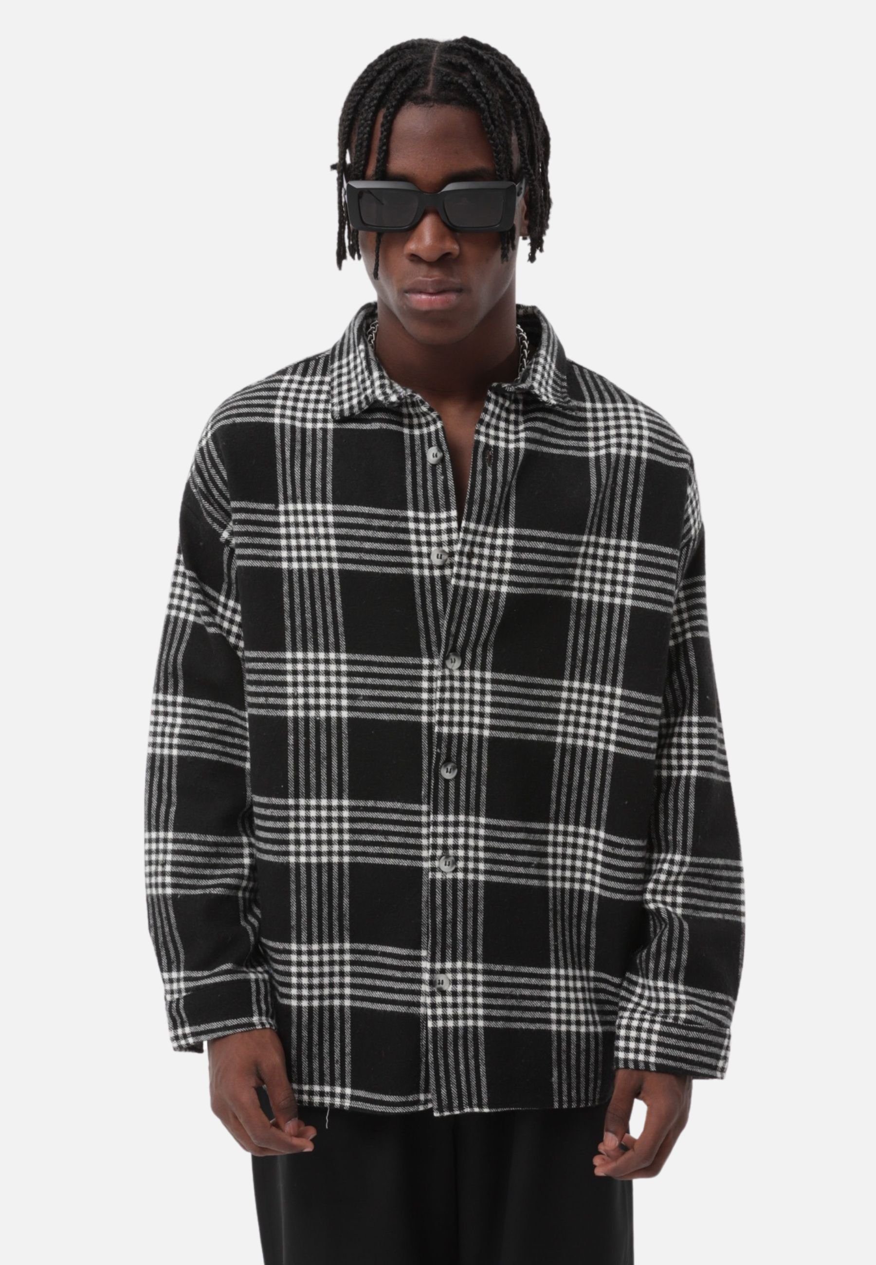 COFI Casuals Flanellhemd Flanellhemd Kariert Hemd Holzfällerhemd (1-tlg)