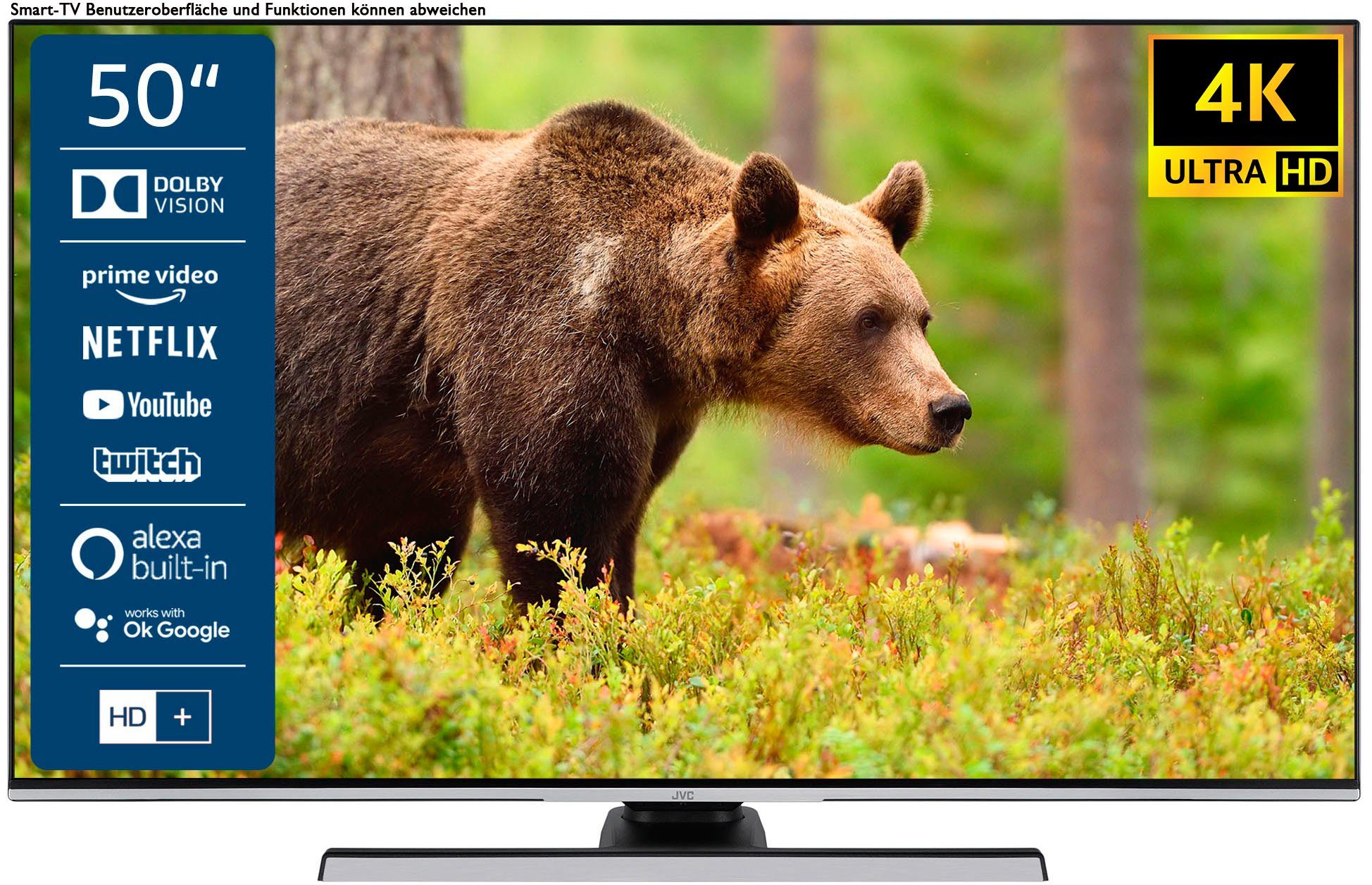 JVC LT-50VU8155 LED-Fernseher (126 cm/50 Zoll, 4K Ultra HD)