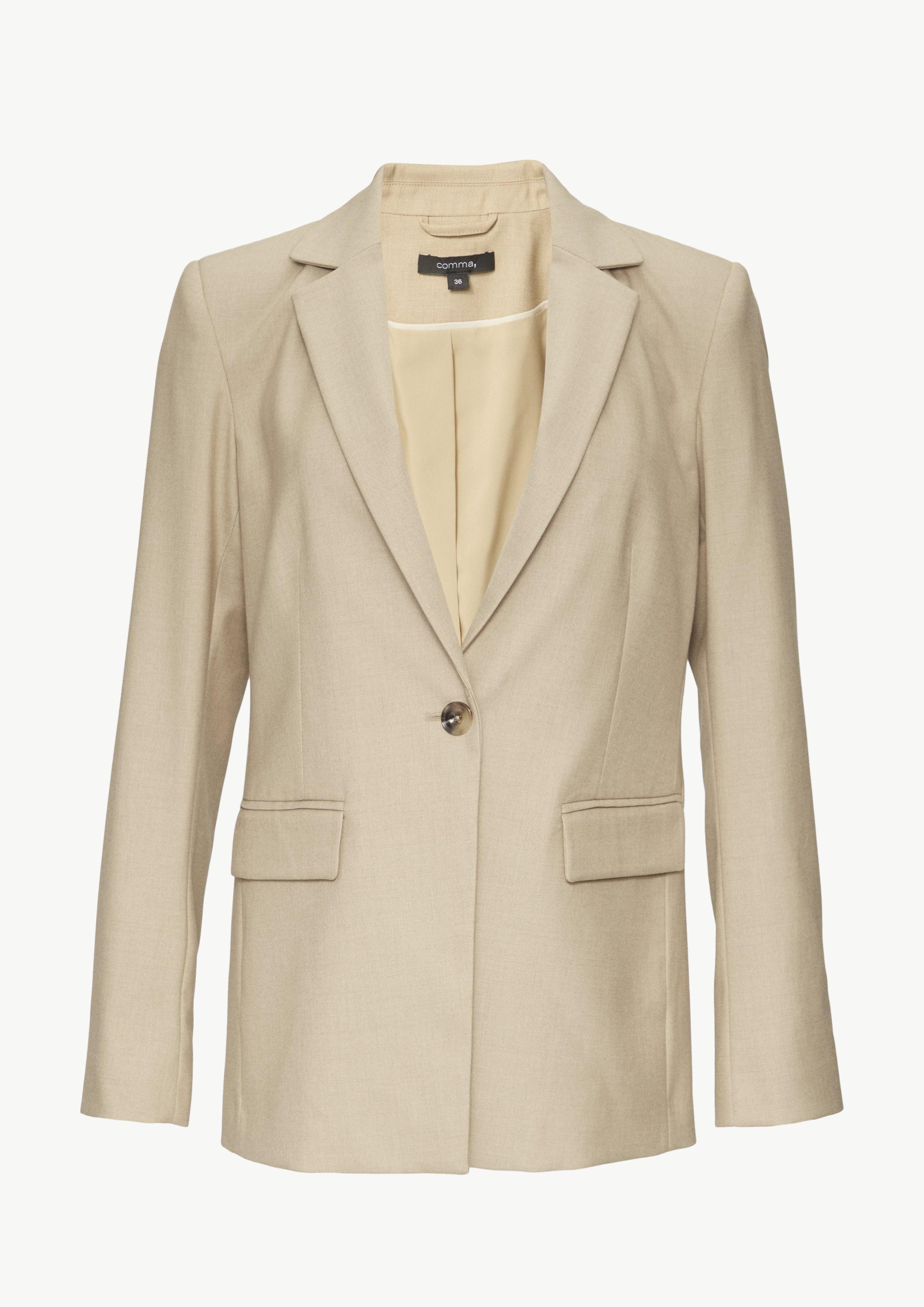 Comma Blusenblazer Antaillierter Blazer mit Twillstruktur günstig online kaufen