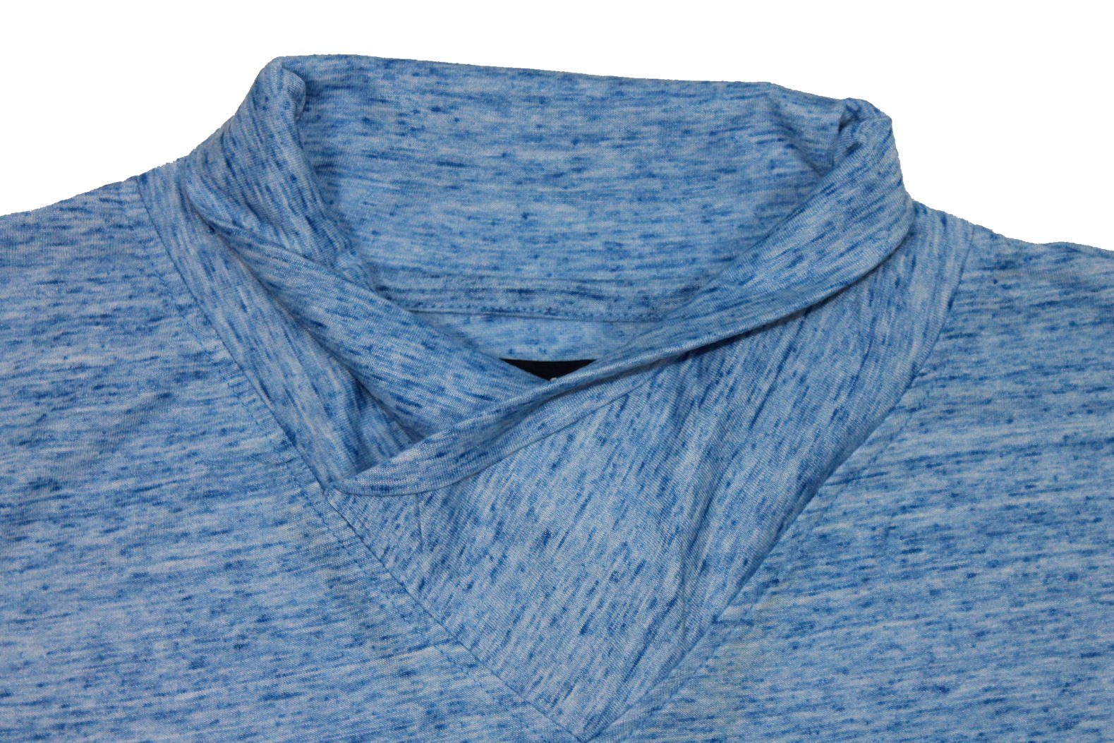 T-Shirt weiter (1-tlg) Seven Blue Blue Seven blue Rollkragen T-Shirt melange grey