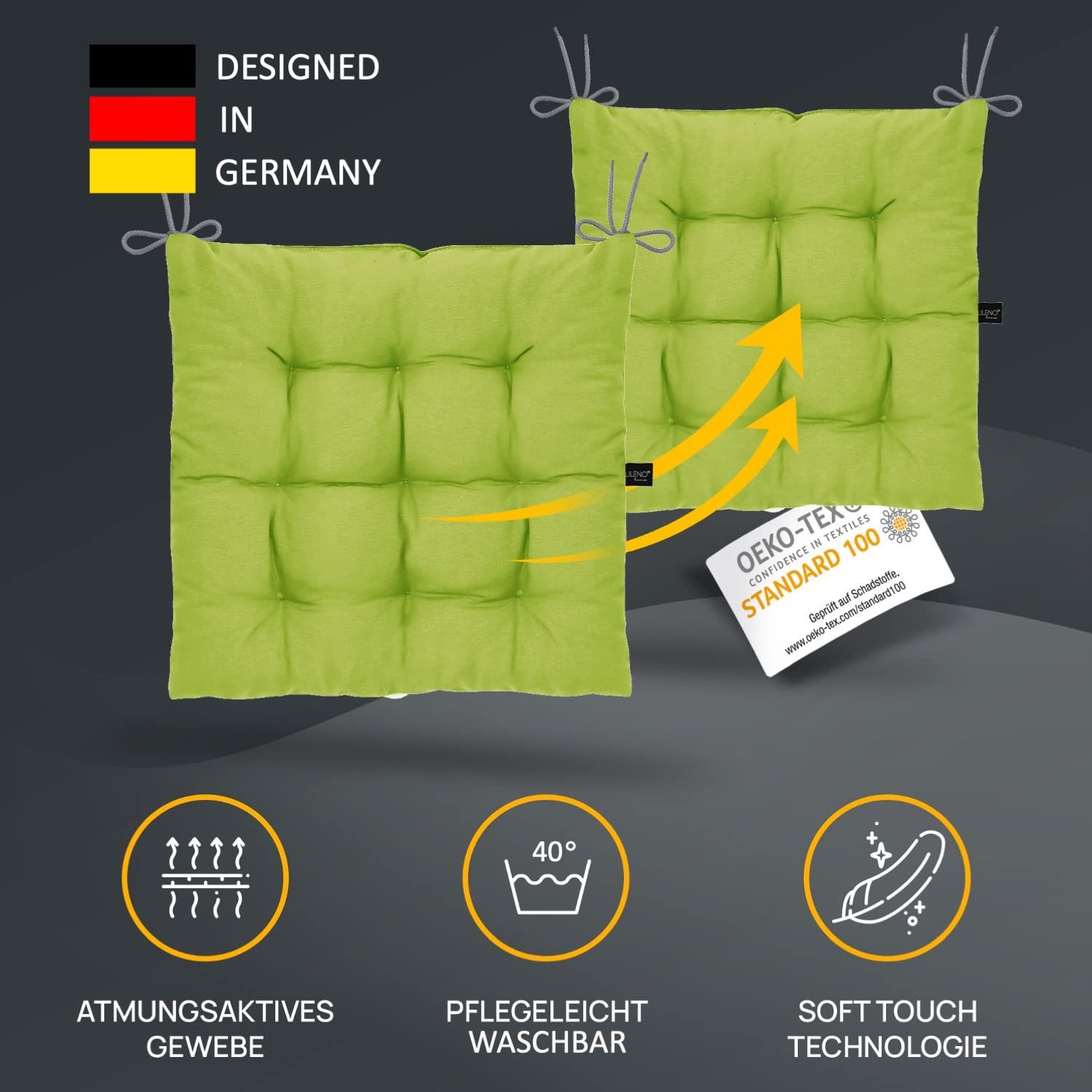 LILENO HOME Stuhlkissen Sitzkissen für Gartenstuhl, günstig online kaufen