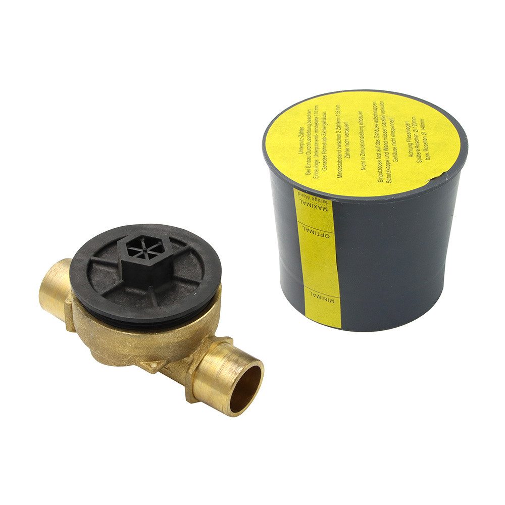 Wassergeräte Kaltwasserzähler Unterputzgehäuse 22mm 110mm