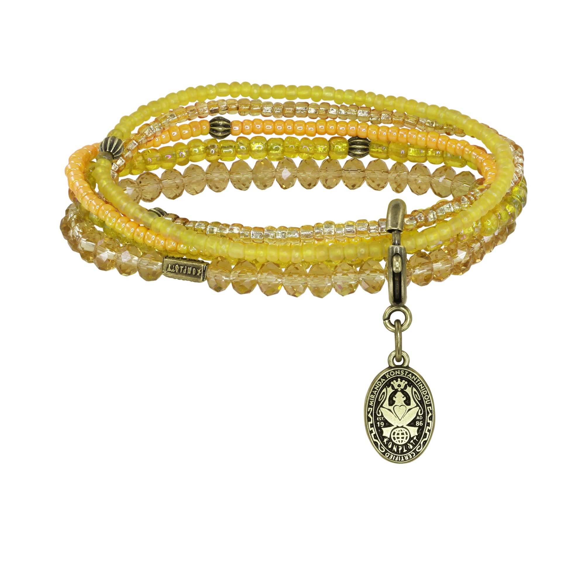 KONPLOTT Armband KONPLOTT Armband Petit Glamour d´Afrique bracelet antik Messing gelb