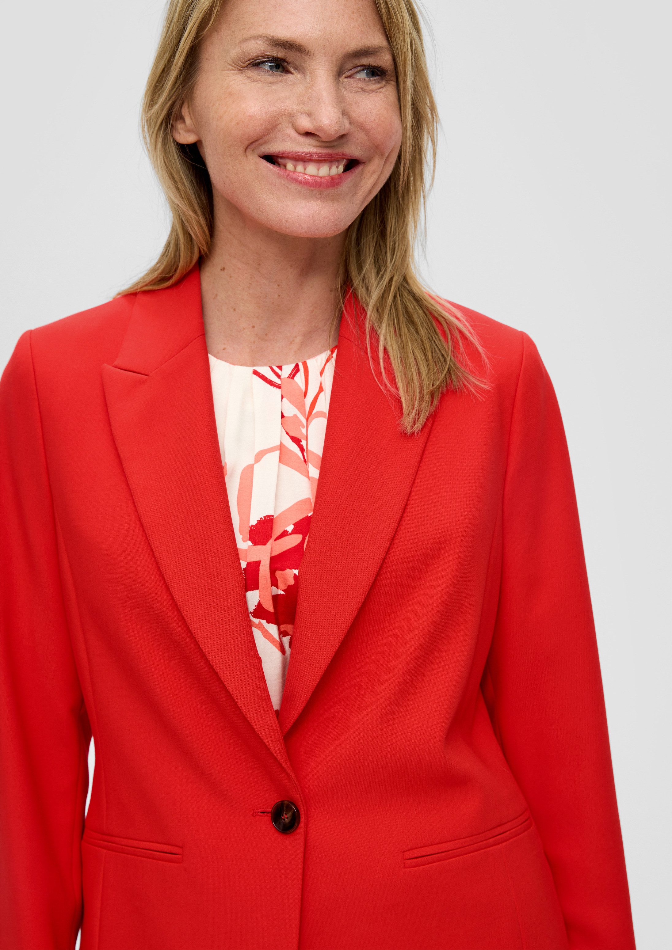 s.Oliver Jackenblazer Indoor-Blazer Blazer aus Viskosemix